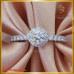 แหวนเพชรแท้ ฝังบนตัวเรือนทองคำขาว 18K SE01716