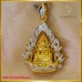 จี้พระพุทธชินราช ล้อมเพชรแท้ สี100 ฝังลงบนตัวเรือน ทอง18K SE01734
