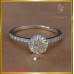 แหวนเพชรแท้ ดีไซน์เรียบ ฝังบนตัวเรือนทองคำขาว 18K SE01737
