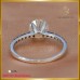 แหวนเพชรแท้ ดีไซน์เรียบ ฝังบนตัวเรือนทองคำขาว 18K SE01737