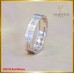 แหวนชายเพชรแท้ ดีไซน์สุดเรียบ ฝังตัวเรือนทองคำขาว 18K SE0190