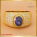 แหวนเพชรแท้ ฝังไพลิน ซีลอน ฝังบนตัวเรือนทอง 18K SE0231