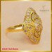 แหวนเพชรซีก ฝังบนตัวเรือนทอง18K SE0261