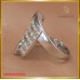 แหวนเพชแท้ สี94 เพชรแถว ทรงหน้ากว้าง ฝังบนตัวเรือนทองคำขาว18K SE0269