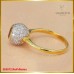 แหวนเพชรแท้ สี99 ฝังพลอยเนื้ออ้อนสีส้ม ฝังตัวเรือนทอง18K SE0572