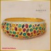กำไลพลอยหลากสี ประดับเพชรแท้  สี98 ตัวเรือนทอง18K SE0628