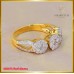 แหวนแถวเพชรแท้ รูปดอกไม้ สุดเก๋ ฝังตัวเรือนทอง 18K SE0675