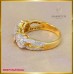 แหวนแถวเพชรแท้ รูปดอกไม้ สุดเก๋ ฝังตัวเรือนทอง 18K SE0675