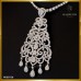 จี้เพชรแท้ทรง Chandelier 3.97 กะรัต สี 100 ลายฉลุสวยงาม PE00720