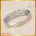 แหวนเพชรแท้ สุดเรียบ ฝังบนตัวเรือน ทองคำขาว 18K SE0600